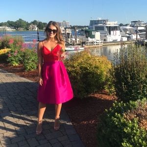 YOU NEED THIS DRESS! - color-blocked midi dress